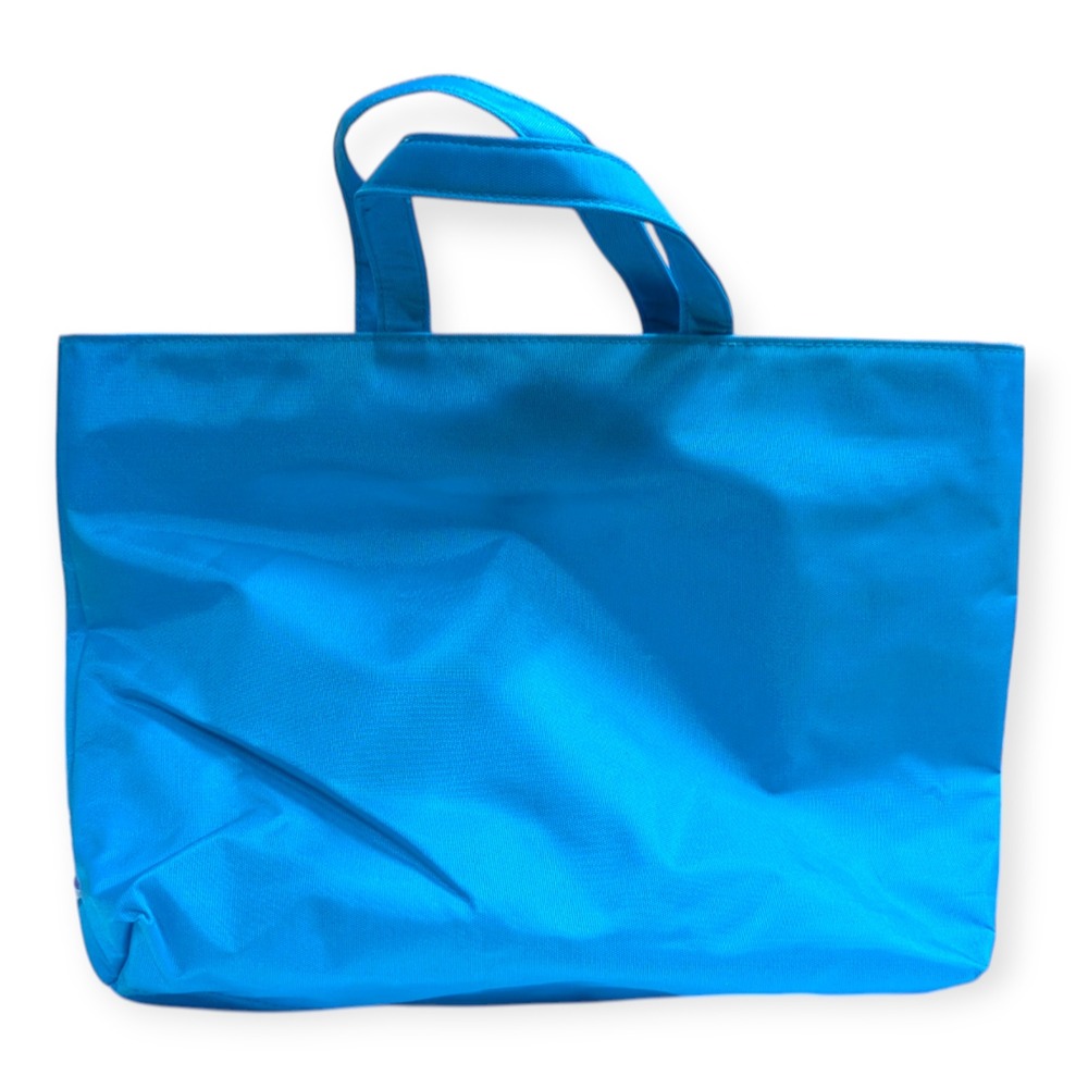 Lizzie McGuire Disney Y2K Postcard Beach Tote Bag Blue Tropical Palm Trees 15in - Picture 3 of 7